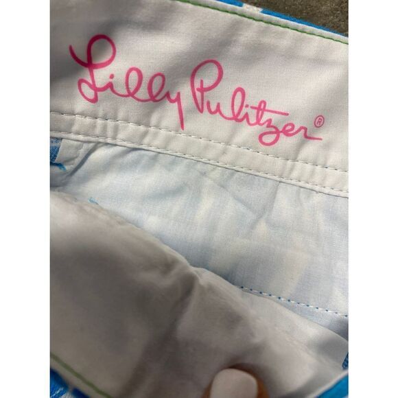 Lilly Pulitzer Blue & White The Callahan Short Size 000 NWOT - Picture 5 of 8
